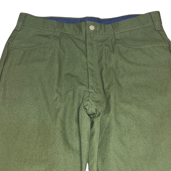 Vintage 90's FSS Pants Mens 40 x 30 Green Fire Fighting FR USFS Aramid USA Made - Picture 2 of 10